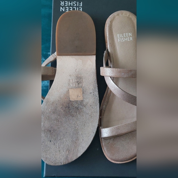 Eileen Fisher Kira Leather Slides - Picture 4 of 4